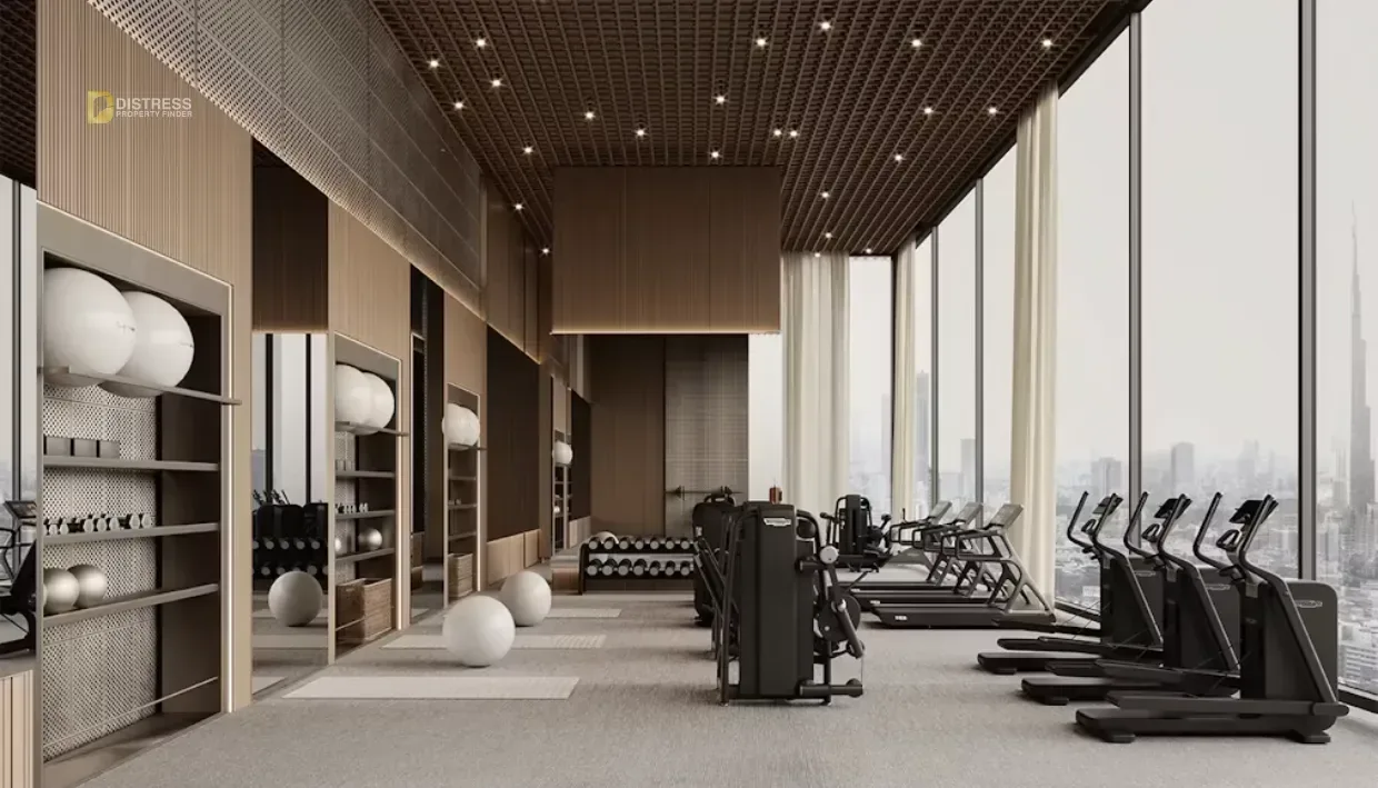Studio Apartment Binghatti Skyhall Business Bay — Gym