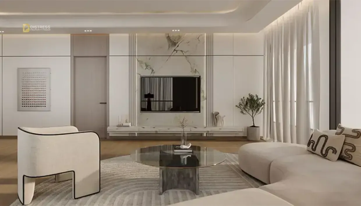 Studio Apartment Binghatti Skyrise Business Bay — Lounge