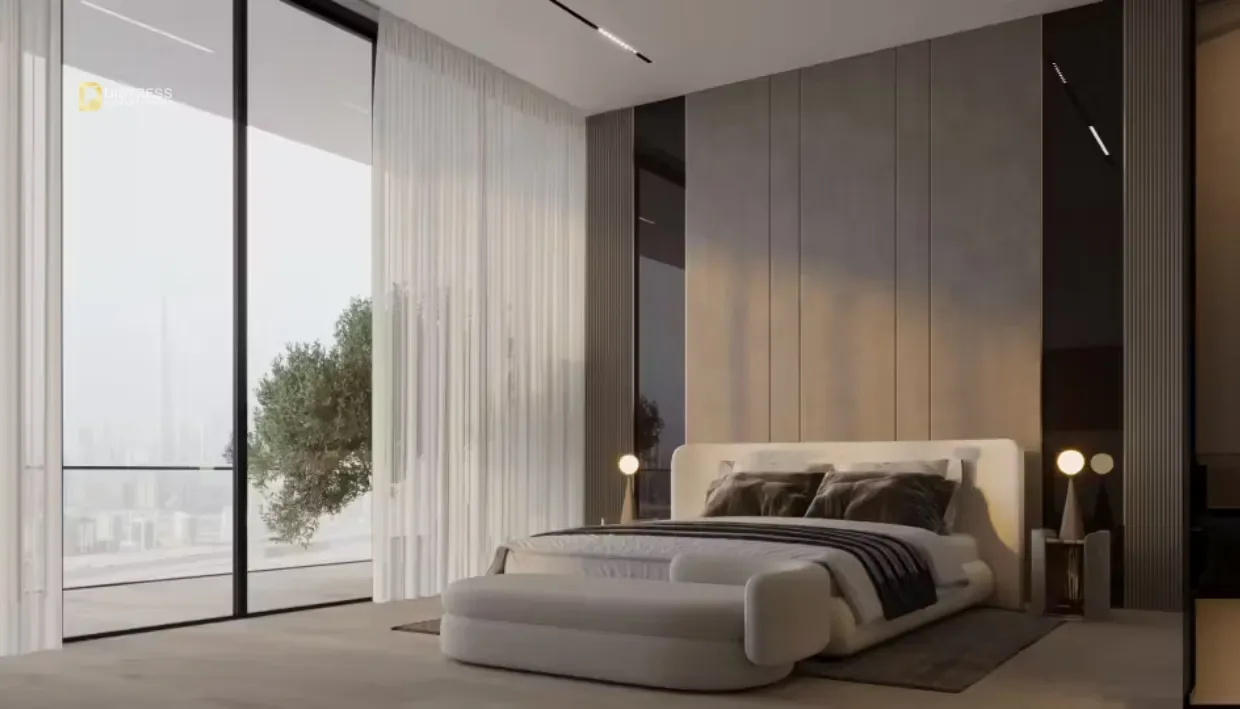 High-Floor Studio Below OP in Binghatti Skyrise, Business Bay