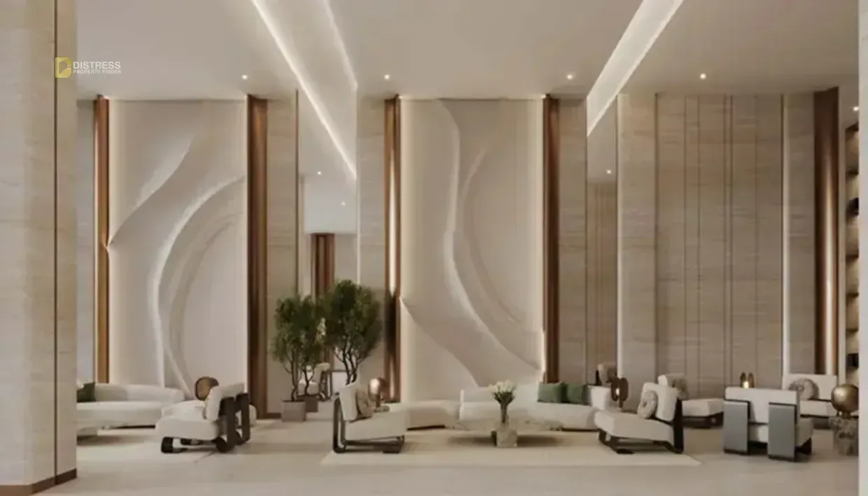 Studio Apartment Binghatti Starlight Al Jaddaf — Sitting Area