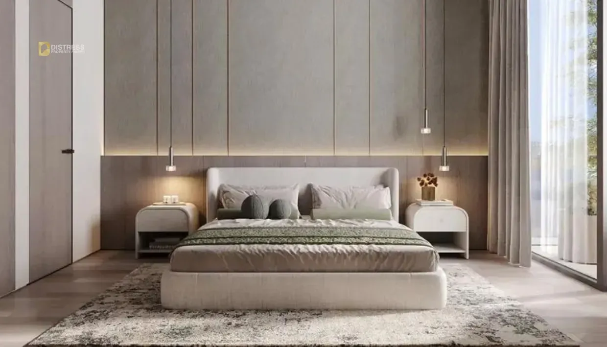 Studio Apartment Cove Edition Wadi Al Safa 5 — By Dubailand Bedroom