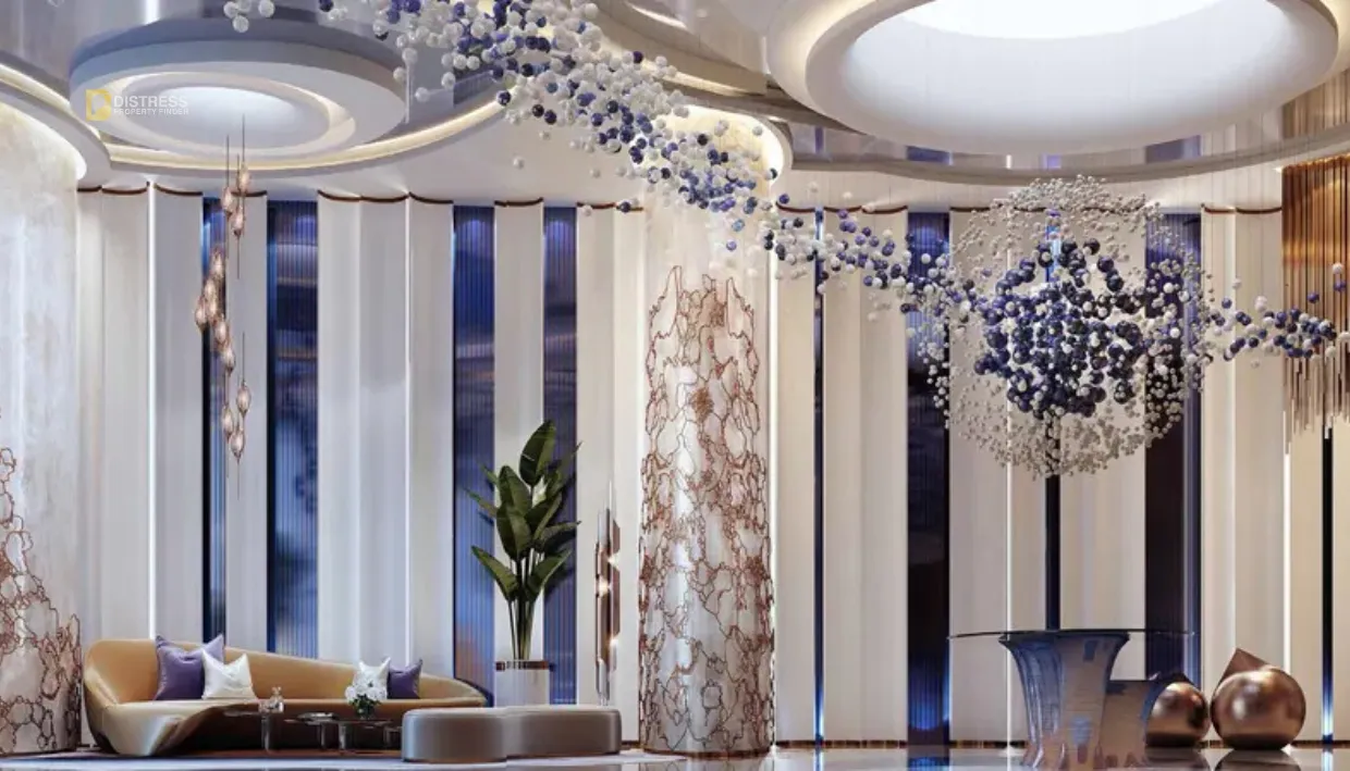 Damac Canal Heights at Business bay by Damac properties - living area