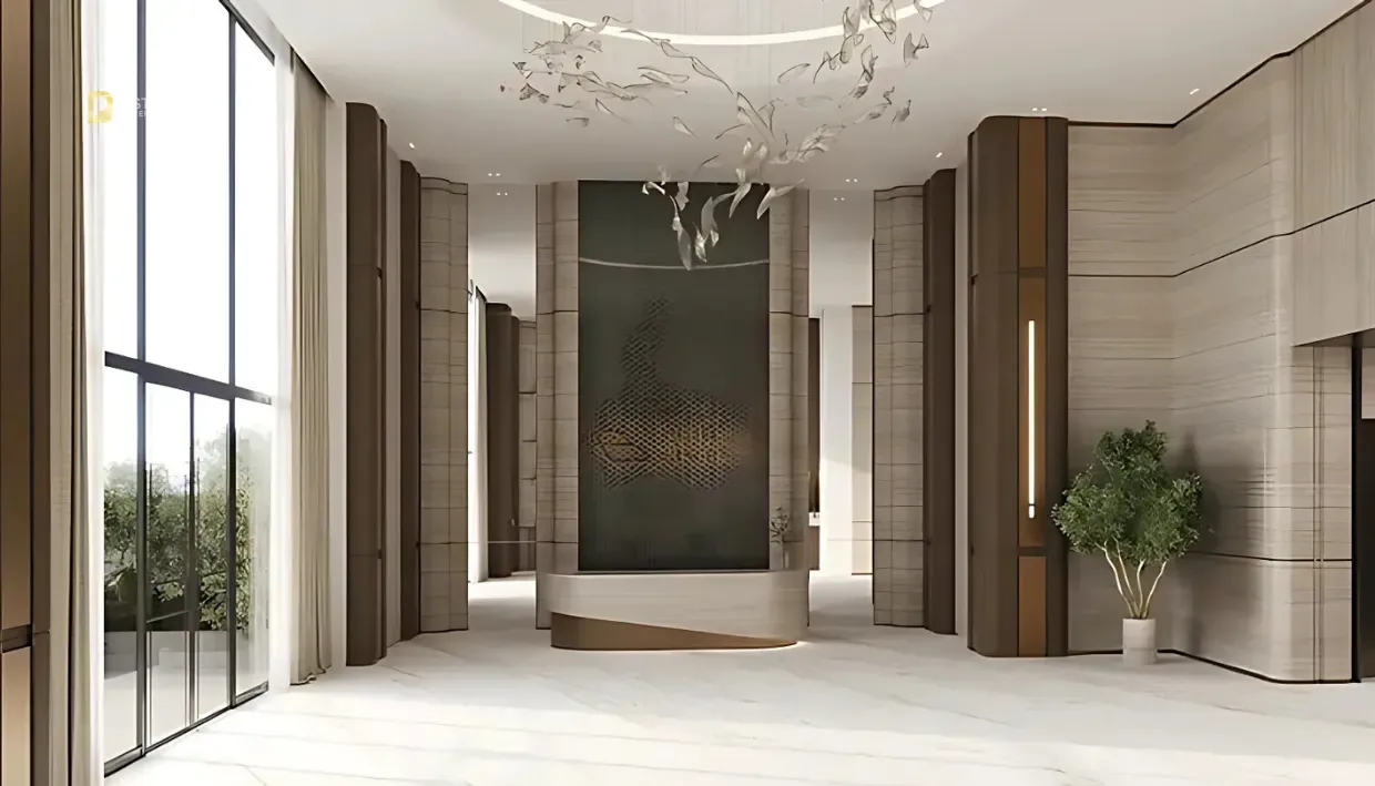 Studio Apartment Binghatti Hillviews Tower B Dubai Science Park — Binghatti At By Binghatti Developers Lobby