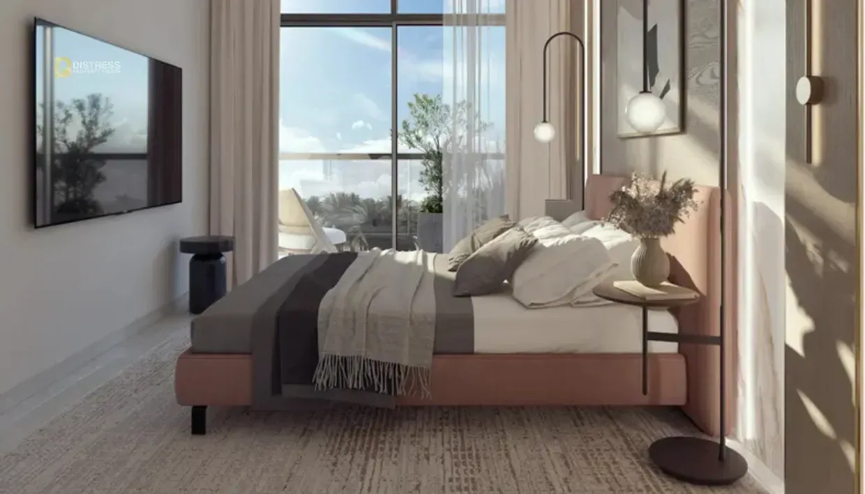 Studio Apartment Maison Elysee II Jumeirah Village Circle — At Dubai By Pantheon Development Bedroom