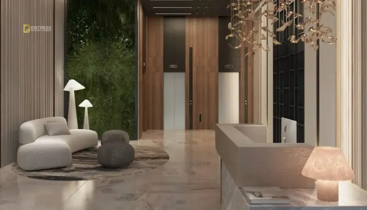 Studio Apartment Maison Elysee II Jumeirah Village Circle — At Dubai By Pantheon Development Lobby