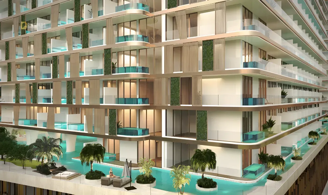 Studio Apartment Peace Lagoons Dubailand Residence Complex — Bedroom Apartment With Private Pool Balcony In