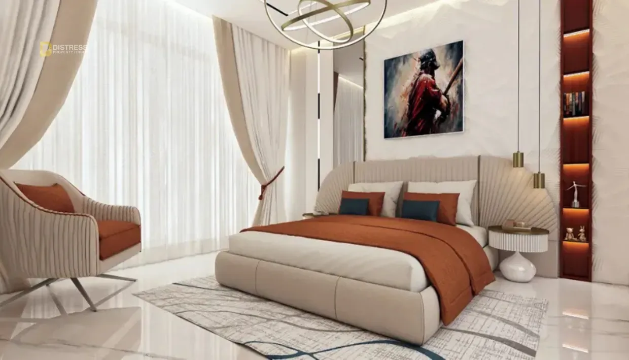 Studio Apartment Sportz By Danube Dubai Sports City — At Sport Dubailand Master Bedroom