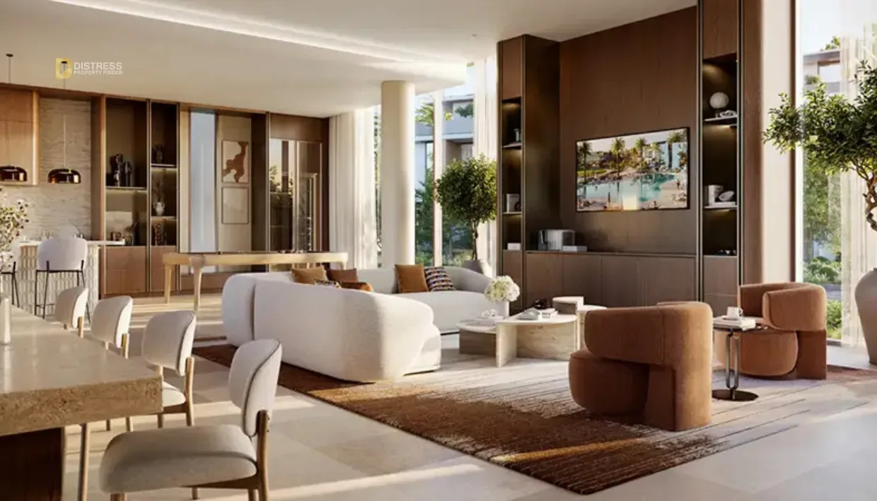 4-Bedroom Villa The Valley Dubai — At By Emaar Properties Living Area