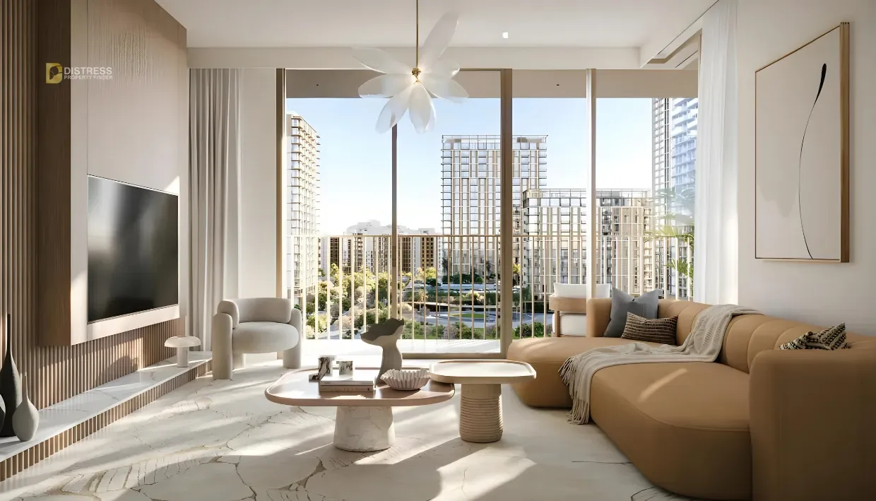 1-Bedroom Apartment Valo Dubai Creek Harbour — Living Room