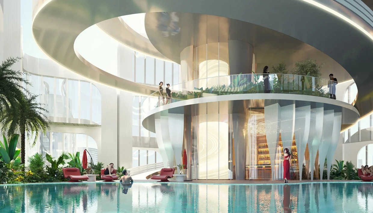 Distress Deal _ VOLTA Tower _ 4BR Business Bay _ 18.6% Below OP _ Full Sea, Downtown and Burj Khalifa Panorami